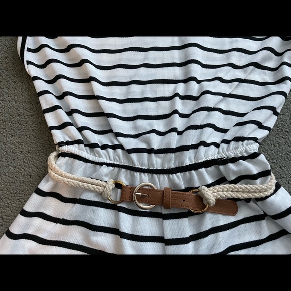 NWOT Bobbles & Lace Striped Romper - Picture 6 of 8